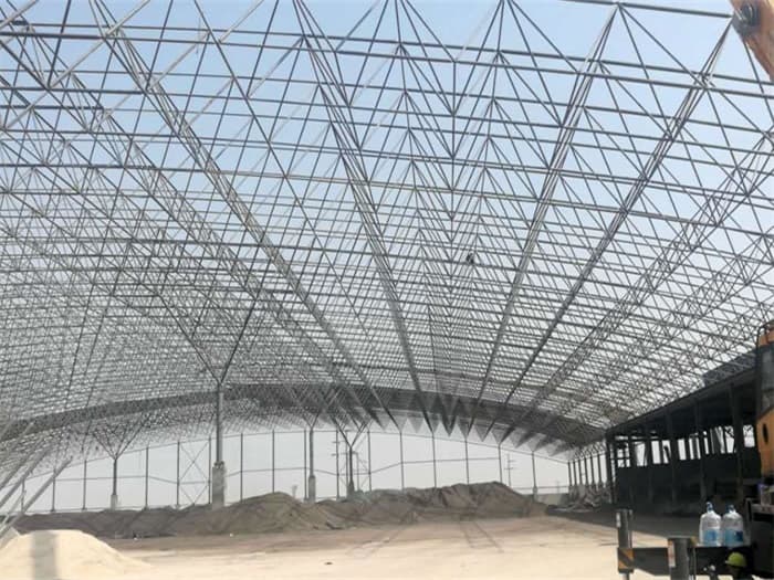 肇东钢厂料仓网架工程